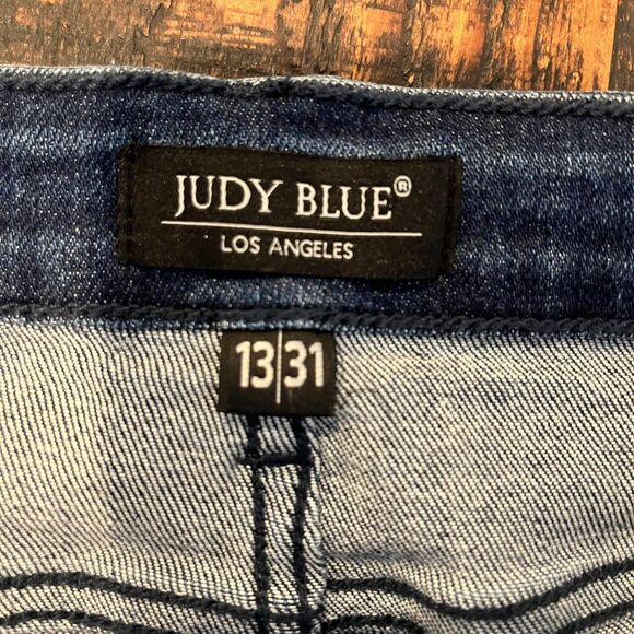 Judy Blue Jeans Womens 13 31 Boyfriend Distressed Ripped Denim JB82284MD - Picture 3 of 7